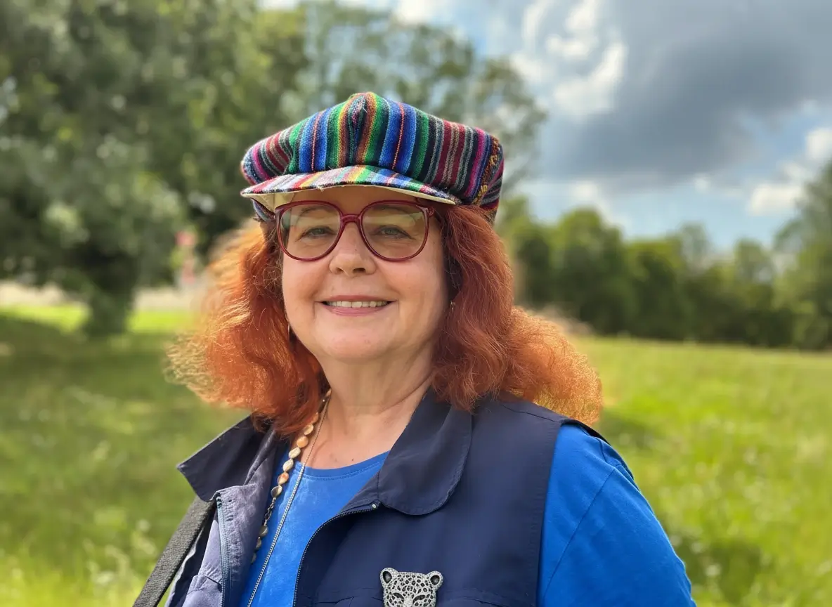 Martina doing creative work